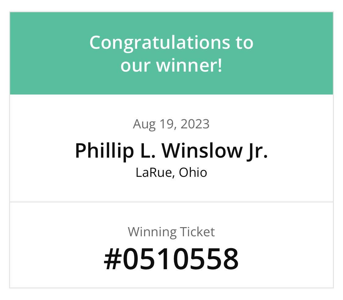 Phillip Winslow Wins Corvette Sweepstakes!