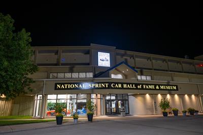 New National Sprint Car Hall of Fame & Museum Overhead Sign Provided by Impact Signs!