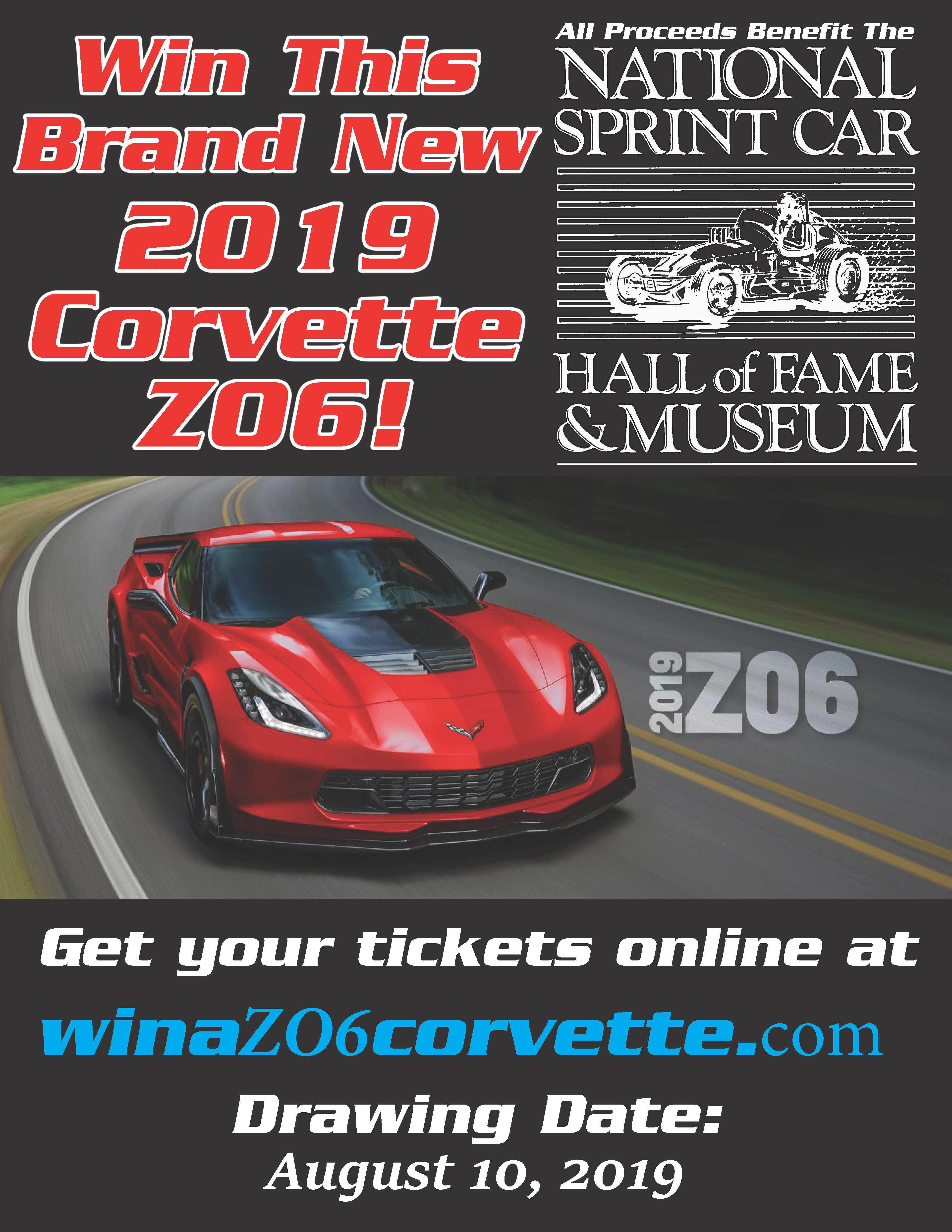 Win a Brand New 2019 Corvette ZO6 Through the National Sprint Car Hall of Fame & Museum!